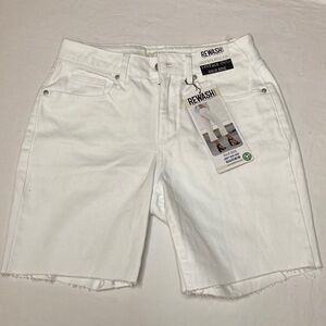 REWASH Jean Cut-Off Shorts. Vintage Style High Rise Size 3. White.